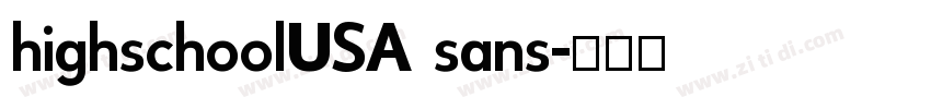 highschoolUSA sans字体转换